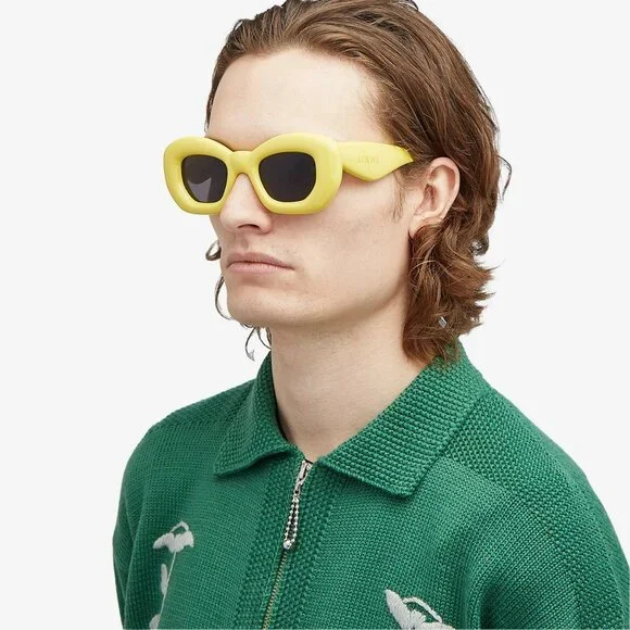 Loewe INFLATED Sunglasses – Yellow Frame with Grey  display picture 2